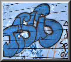 Graffiti on Jericho Beach, Vancouver, Canada