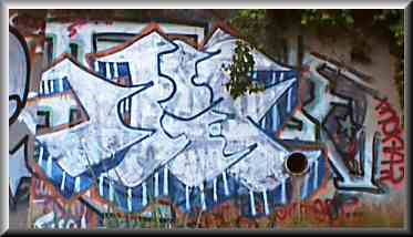 Messy Graffiti on Jericho Beach, Vancouver, Canada