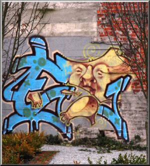 Graffiti in Commercial Drive area