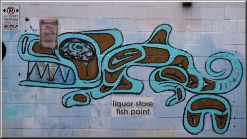 Liquor Store Fish Paint