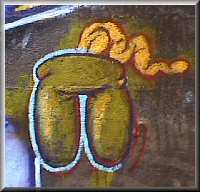 Teddy Bear Descending Colon Graffiti #1