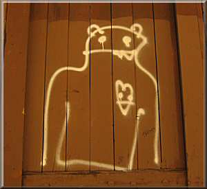 Graffiti: "My Heart's In The Right Place, but I forgot My Body...