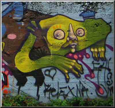 "Relax" Mural on Pender St.  Vancouver, BC