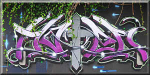 Graffiti wall tag, Esplanade, North Vancouver, circa 2004, CANADA Graffiti wall tag, Esplanade, North Vancouver, circa 2004, CANADA