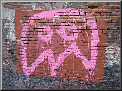 Seattle Graffiti- Baby Moon Face