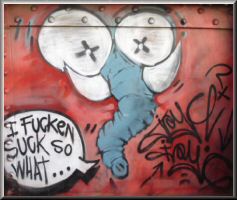 Seattle Graffiti - Elephant Nose