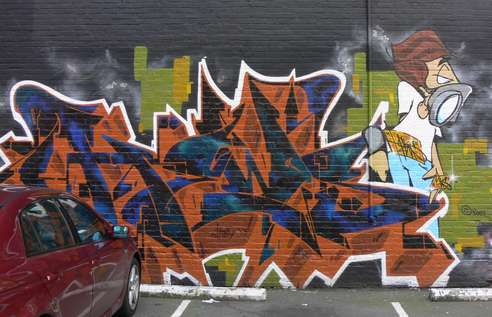 Seattle Graffiti - guns of Gonzales