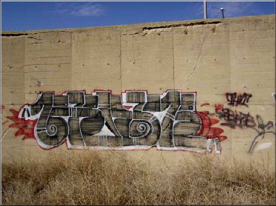 Graffiti on Wienie Packing Plant wall