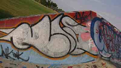 Graffiti on Wienie Packing Plant wall