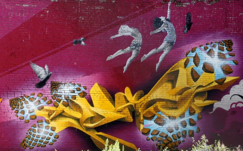 Peeta Graffiti - Flying Nuns portion of "paint your faith"