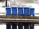 garbage on water