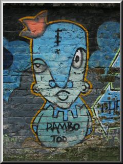 Rambo Graffiti from Vancouver Downtown Eastside