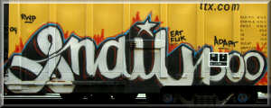 click for the whole limburger! Graffiti on Trains, yes!