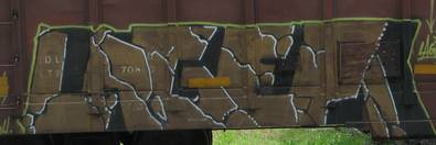 "Lager" - train graffiti - vancouver