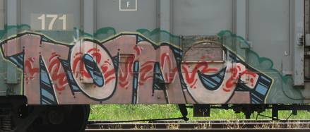 Kome, Nome, Rome, Vancouver TRain Graffiti