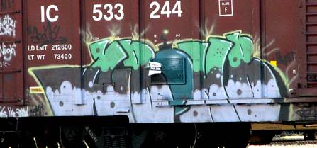 Train Graffiti - vancouver canada