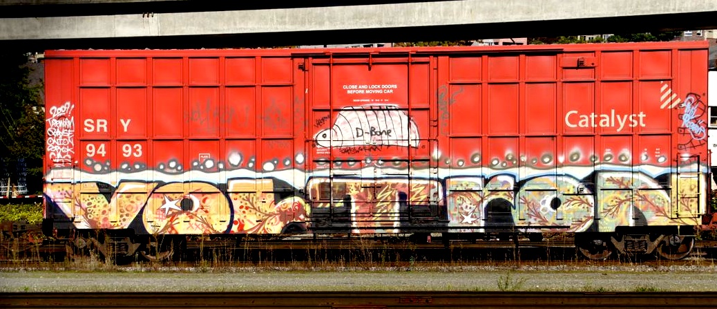 dope graffiti on trains; E2E by VOLTRON