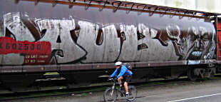 Canada Trains - whole car graffiti - ASP CREW - MAUR - DAUB